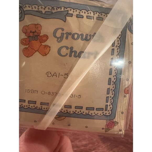 🐻 Vintage 1985 C.R. Gibson "Scaling New Heights" Growth Chart - Picture 10 of 15